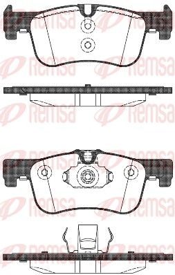 Гальмівні колодки дискові REMSA 147810 - zapix