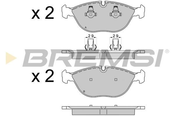 Гальмівні колодки дискові BREMSI BP3571 - zapix