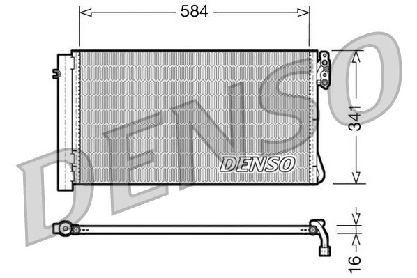 Радіатор кондиціонера DENSO DCN05012 - zapix