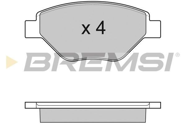 Тормозные колодки дисковые BREMSI BP3113