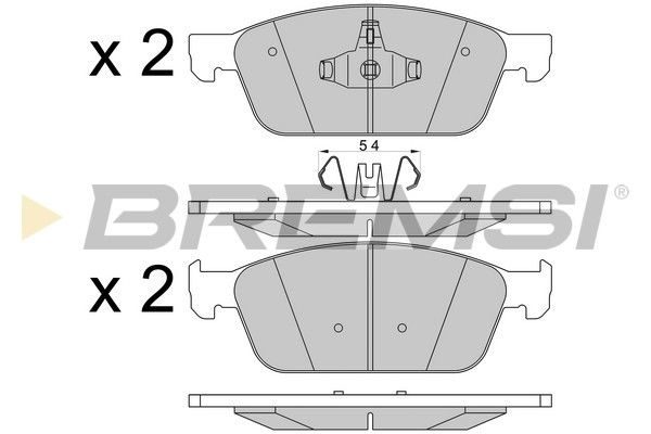 Тормозные колодки дисковые BREMSI BP3546