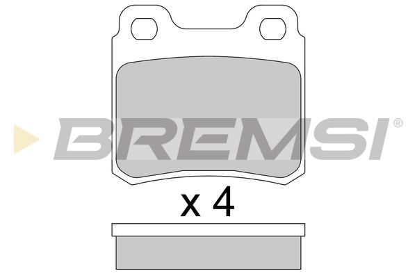 Гальмівні колодки дискові BREMSI BP2418 - zapix