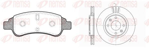 Гальмівні колодки дискові REMSA 884002 - zapix