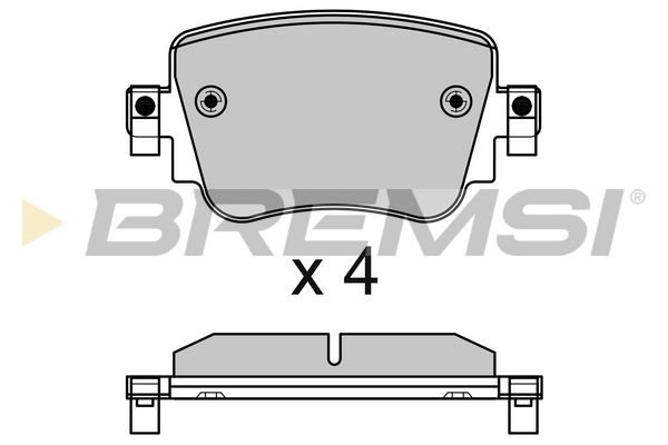 Гальмівні колодки дискові BREMSI BP3623 - zapix