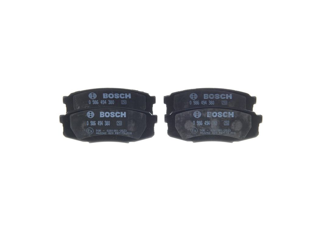 Гальмівні колодки дискові BOSCH 0986494380 - zapix