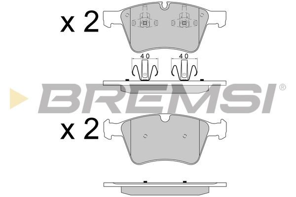Гальмівні колодки дискові BREMSI BP3590 - zapix