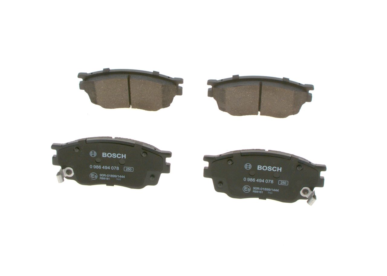 Гальмівні колодки дискові BOSCH 0986494078 - zapix
