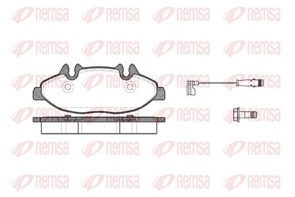 Гальмівні колодки дискові REMSA 110902 - zapix