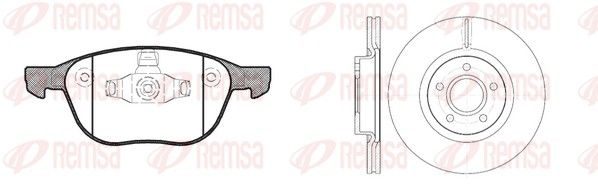 Гальмівні колодки дискові REMSA 8108201 - zapix