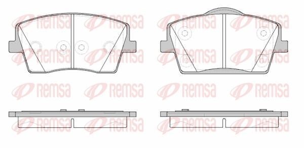 Гальмівні колодки дискові REMSA 182300 - zapix