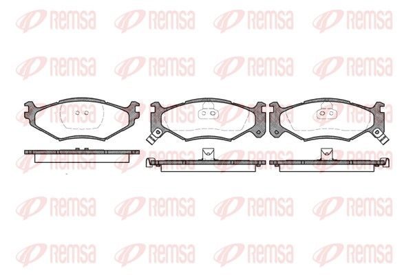 Гальмівні колодки дискові REMSA 048302 - zapix