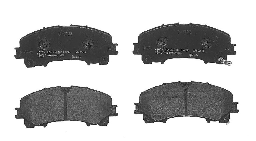 Гальмівні колодки дискові BREMBO P56106 - zapix