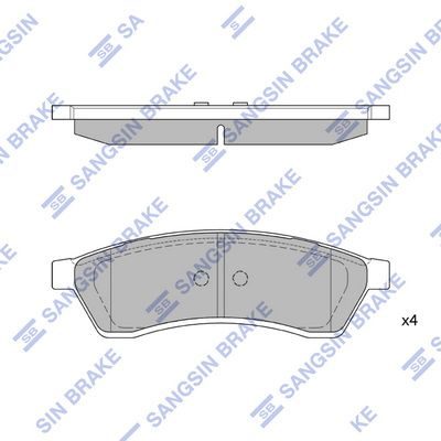 Гальмівні колодки дискові HI-Q SP1119R - zapix