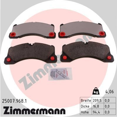 Гальмівні колодки дискові ZIMMERMANN 250079681 - zapix