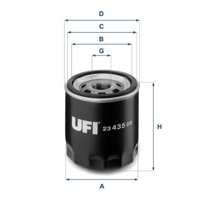 Оливний фільтр UFI 2343500 - zapix