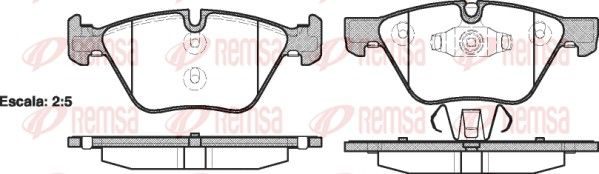 Гальмівні колодки дискові REMSA 105210 - zapix