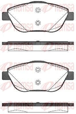 Гальмівні колодки дискові REMSA 139210 - zapix