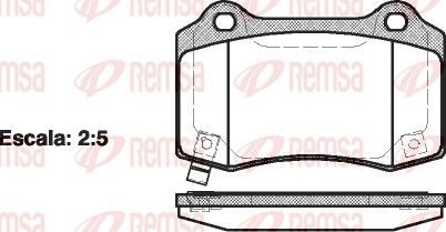 Гальмівні колодки дискові REMSA 043454 - zapix
