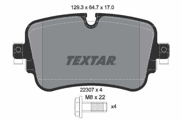 Гальмівні колодки дискові TEXTAR 2230701