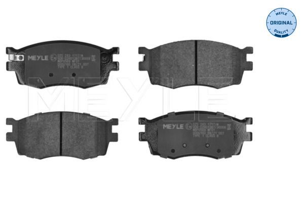 Гальмівні колодки дискові MEYLE 0252431717W - zapix