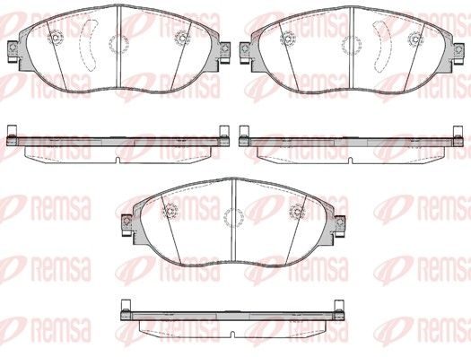 Гальмівні колодки дискові REMSA 147000 - zapix