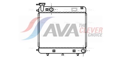 Радіатор охолодження двигуна AVA QUALITY COOLING MSA2085 - zapix