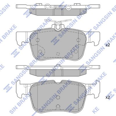 Гальмівні колодки дискові HI-Q SP1919 - zapix