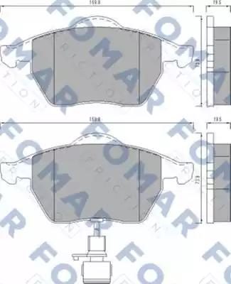 Гальмівні колодки дискові FOMAR FRICTION FO495781 - zapix