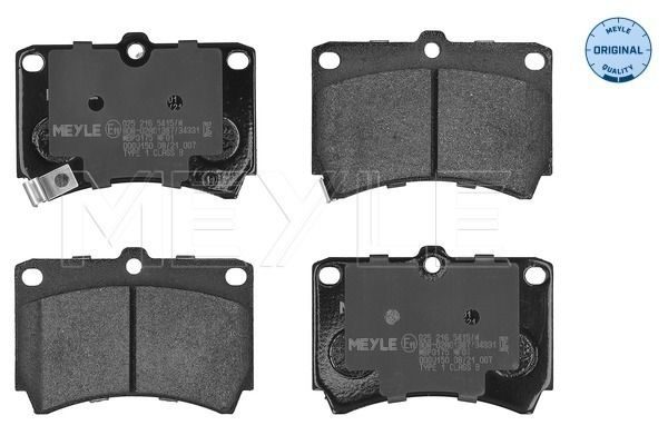 Гальмівні колодки дискові MEYLE 0252165415W - zapix