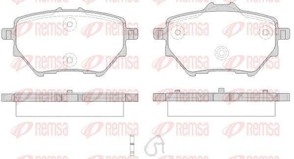 Гальмівні колодки дискові REMSA 156200 - zapix
