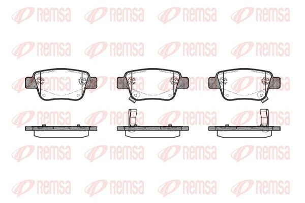 Гальмівні колодки дискові REMSA 104702 - zapix
