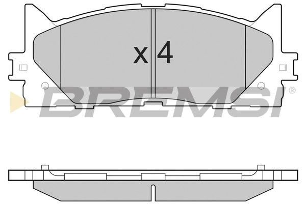 Гальмівні колодки дискові BREMSI BP3253