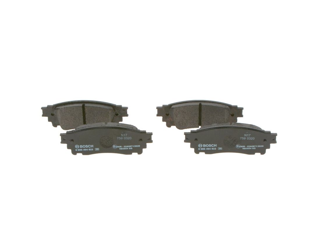 Гальмівні колодки дискові BOSCH 0986494822 - zapix