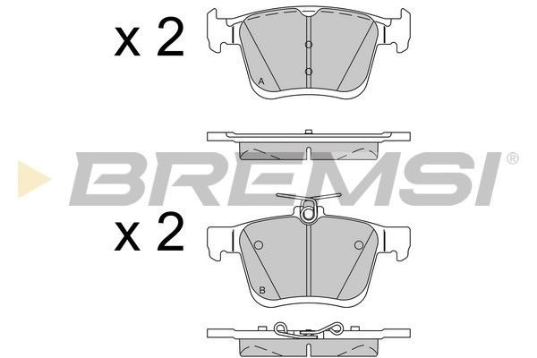 Тормозные колодки дисковые BREMSI BP3518