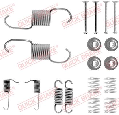 Монтажний комплект барабанних гальмівних колодок QUICK BRAKE 1050696 - zapix