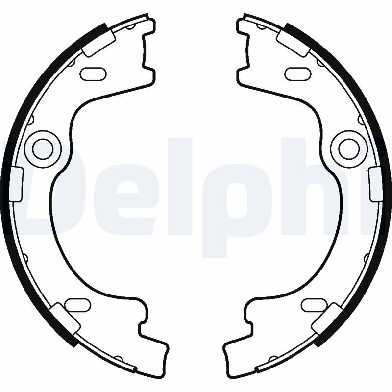 Гальмівні колодки ручника (барабанні) DELPHI LS2012 - zapix