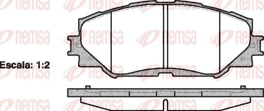 Гальмівні колодки дискові REMSA 123200 - zapix