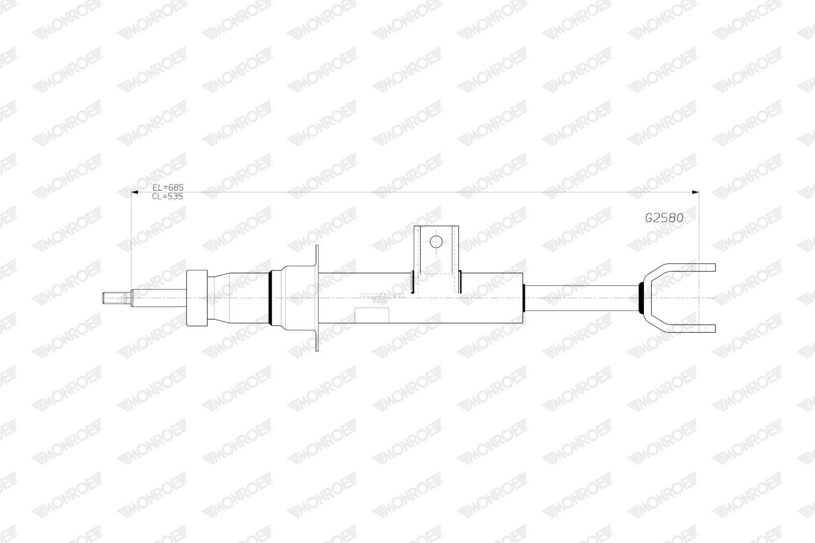 Амортизатор MONROE G2580 - zapix
