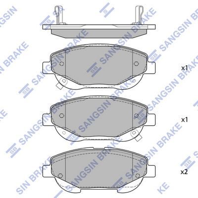 Гальмівні колодки дискові HI-Q SP1579 - zapix