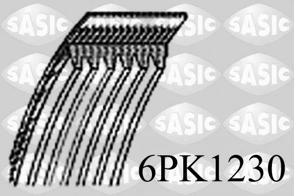 Поліклиновий ремінь SASIC 6PK1230 - zapix