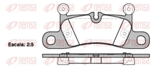 Гальмівні колодки дискові REMSA 137910 - zapix