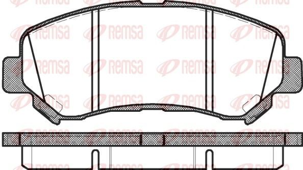 Гальмівні колодки дискові REMSA 131800 - zapix