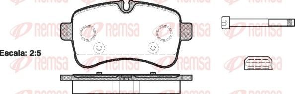 Гальмівні колодки дискові REMSA 128200 - zapix