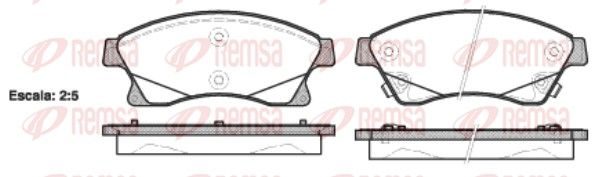 Гальмівні колодки дискові REMSA 143112 - zapix