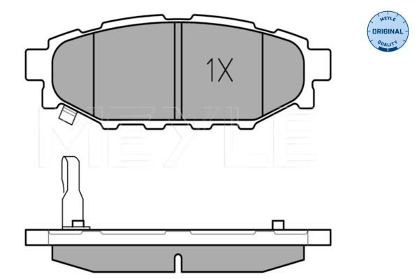 Гальмівні колодки дискові MEYLE 0252427114W - zapix