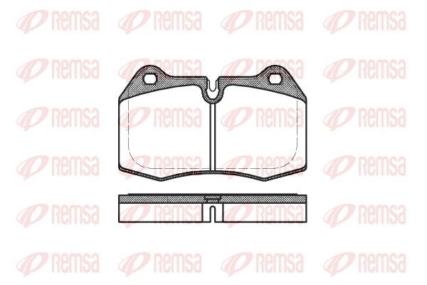Гальмівні колодки дискові REMSA 044100 - zapix