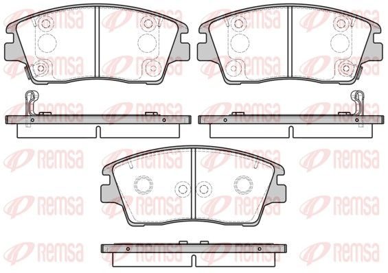 Гальмівні колодки дискові REMSA 167602 - zapix