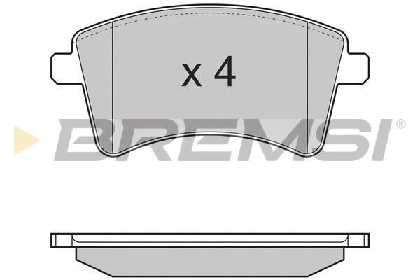 Тормозные колодки дисковые BREMSI BP3367