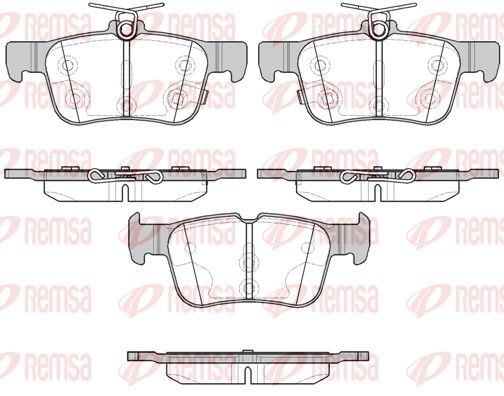 Гальмівні колодки дискові REMSA 155112 - zapix