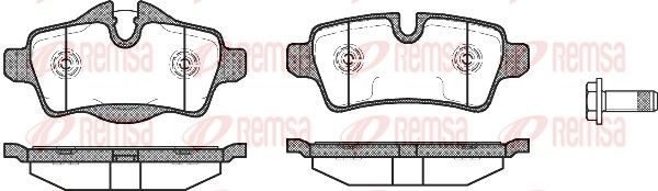 Гальмівні колодки дискові REMSA 134400 - zapix